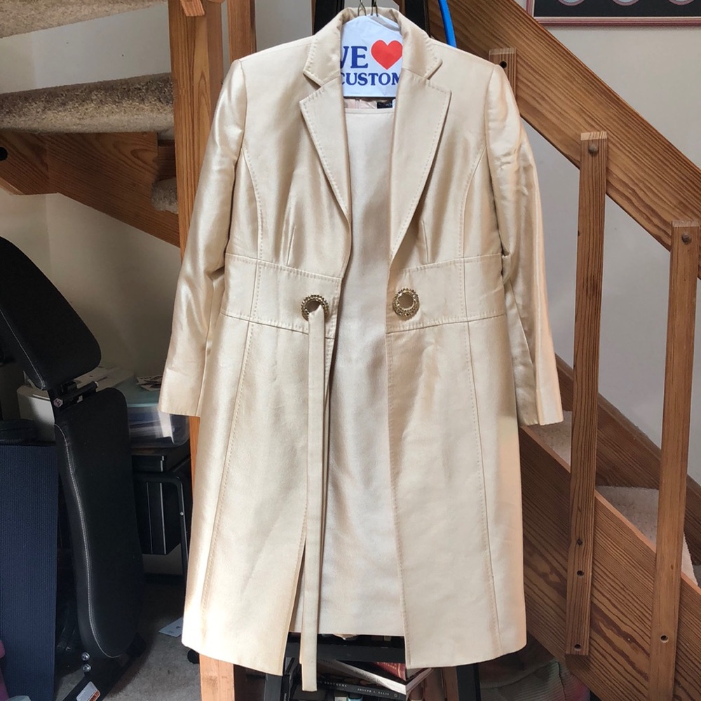 Anne Klein silk blend dress suit